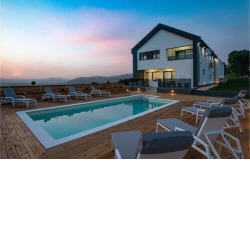 Amazing home in Udbina with Outdoor swimming pool, Heated swimming pool and 4 Bedrooms