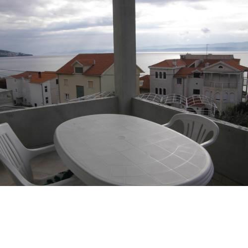 Apartment in Duće with sea view, terrace, air conditioning, washing machine (595-1)
