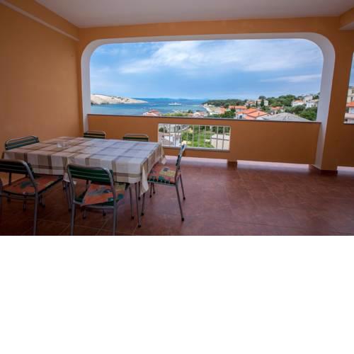 Apartment in Lopar with sea view, terrace, air conditioning, Wi-Fi (4618-1)