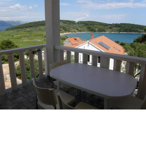 Apartment in Lumbarda with sea view, terrace, air conditioning, WiFi 3632-1