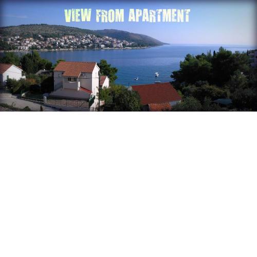 Apartment in Okrug Gornji with sea view, terrace, air conditioning, WiFi 5069-1