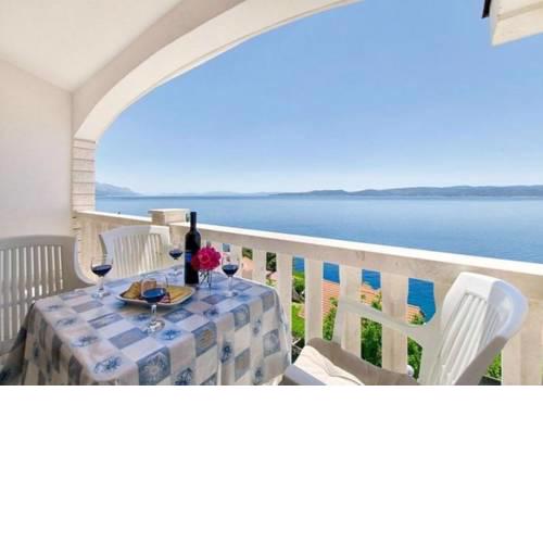 Apartment in Pisak with sea view, terrace, air conditioning, Wi-Fi (4871-3)