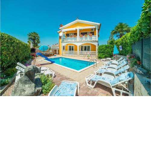 Awesome apartment in Nedescina with Outdoor swimming pool, WiFi and 2 Bedrooms