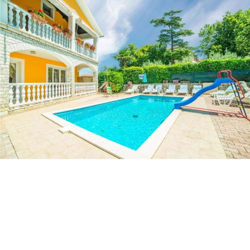 Awesome apartment in Nedescina with Outdoor swimming pool, WiFi and 3 Bedrooms