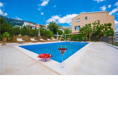 Awesome home in Kastel Sucurac w/ WiFi, Heated swimming pool and 9 Bedrooms