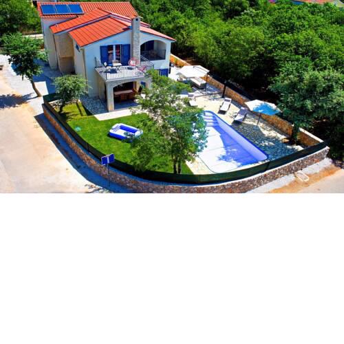 Blue villa Brajda with pool
