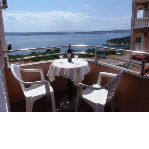 Holiday apartment in Dramalj with sea view, balcony, air conditioning, WiFi 4623-8