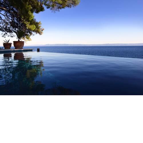 Luxury Beachfront Villa Palazzo di Mare with private heated pool and staff at the beach on Brac island - Sumartin