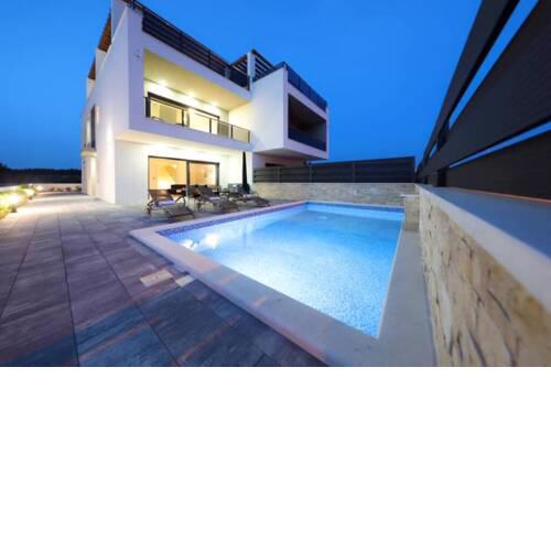 luxury villa with hot tub, and pool, near sea
