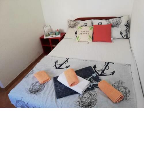 Private bedroom with bathroom