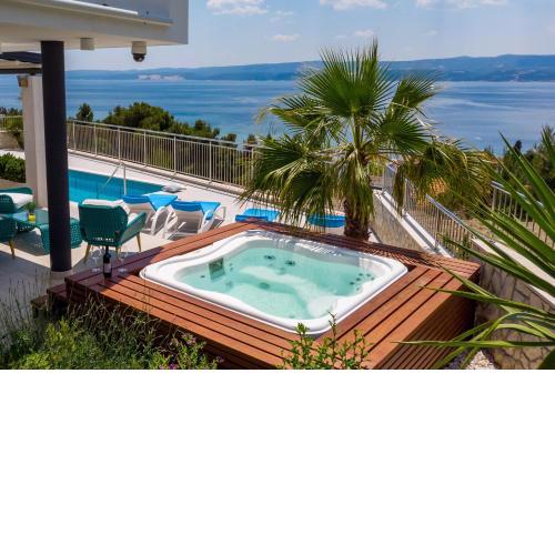 Seaview Villa Marija with Pool, Jacuzzi, Sauna