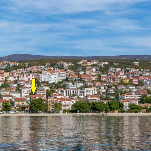 Studio Apartment in Crikvenica with Sea View, Terrace, Air Conditioning, Wi-Fi (4631-5)