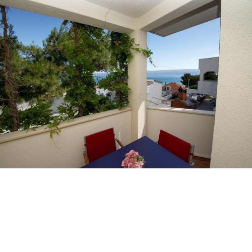 Studio apartment in Duce with sea view, balcony, air conditioning, WiFi 132-5