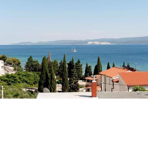 Studio apartment in Duce with sea view, balcony, air conditioning, WiFi 132-8