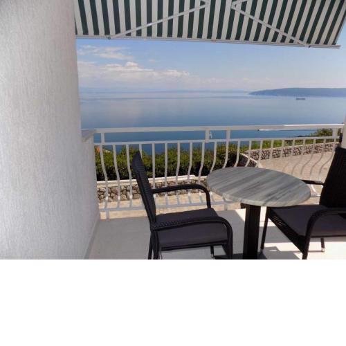 Studio apartment in Moscenicka Draga with sea view, terrace, air conditioning, WiFi 4364-2