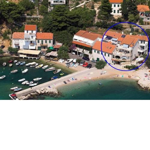 Studio Apartment in Pisak with Sea View, Terrace, Air Conditioning, Wi-Fi (153-30)