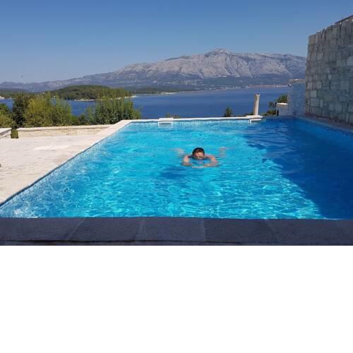 Traditional stone house with swimming pool