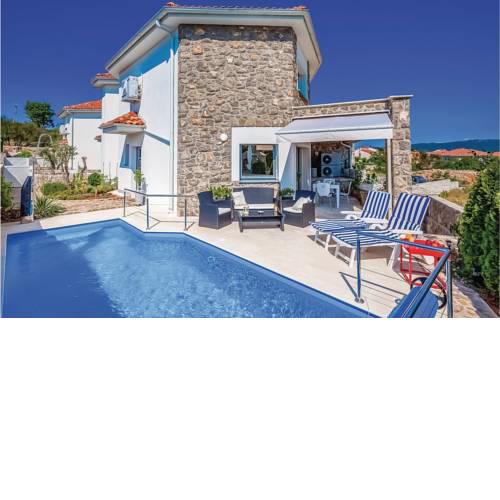 Two-Bedroom Holiday home Krk with Sea view 07